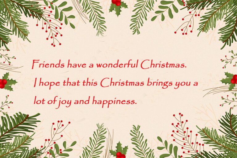 Merry Christmas 2025 | Best Wishes | Quotes | E-card 5 I hope that this Christmas brings you a lot of joy and happiness